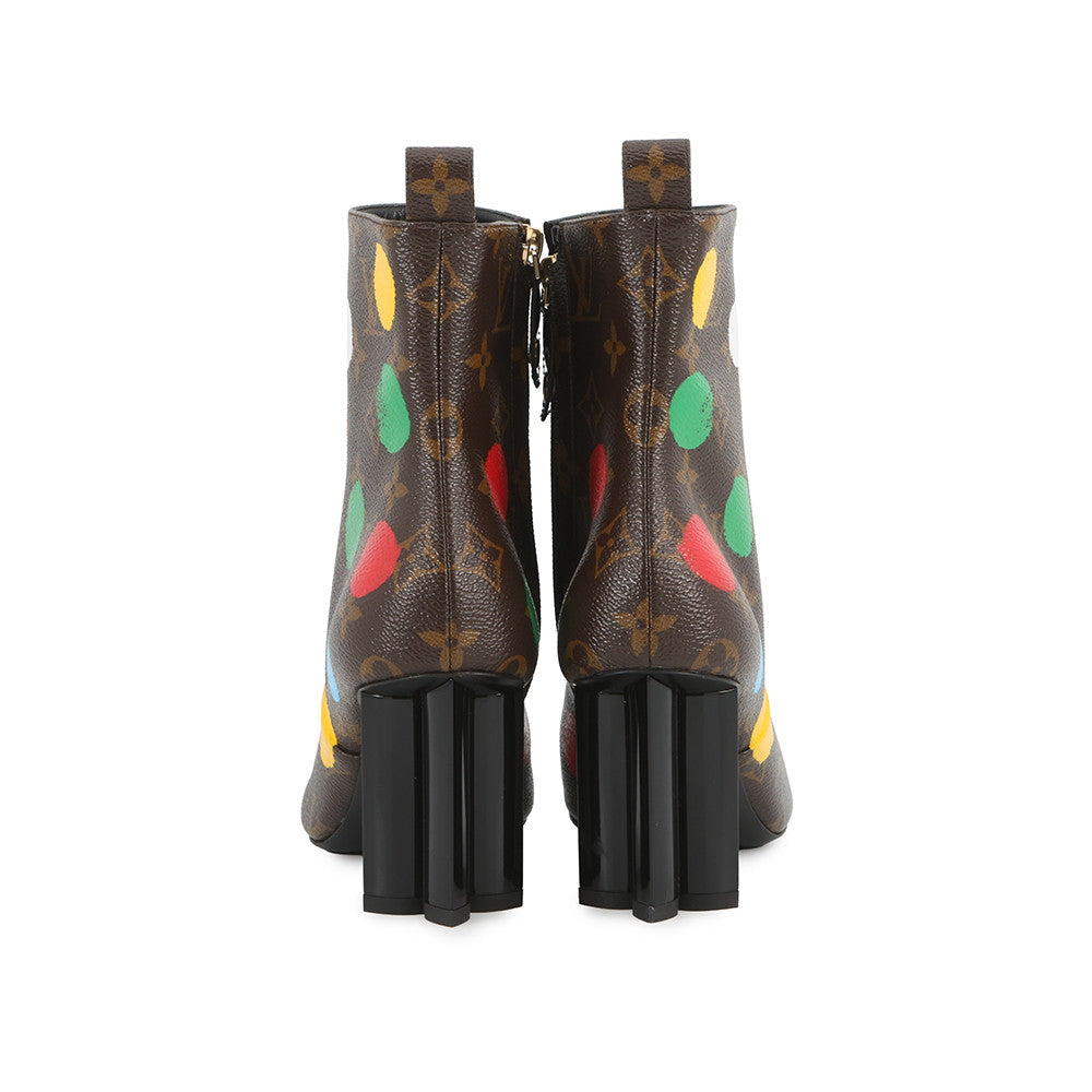 LOUIS VUITTON LVxYK Silhouette Line EncreBoots Brown1AB9W2 Monogram Size 36