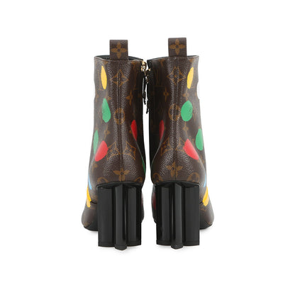LOUIS VUITTON LVxYK Silhouette Line EncreBoots Brown1AB9W2 Monogram Size 36