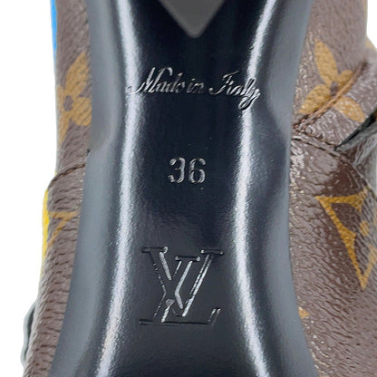 LOUIS VUITTON LVxYK Silhouette Line EncreBoots Brown1AB9W2 Monogram Size 36