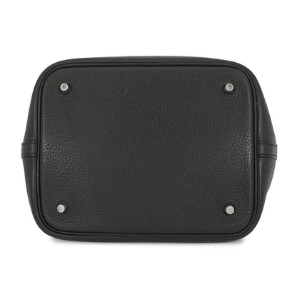 HERMES Picotin Lock Black Taurillon Clemence Size MM
