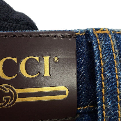 GUCCI Children's HORAMA Patch Denim Pants Size 5 Navy622858 XDBAN Denim