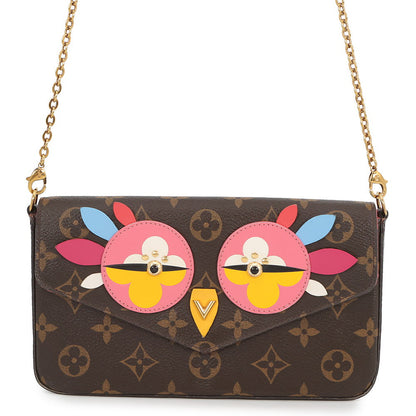 LOUIS VUITTON Felicie Pochette Lovely Bird Pink/MulticolorM62426 Monogram
