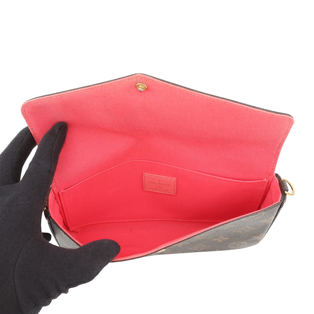 LOUIS VUITTON Felicie Pochette Lovely Bird Pink/MulticolorM62426 Monogram
