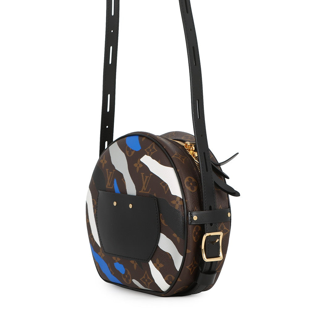 LOUIS VUITTON Boite Chapeau Souple Noir/Blue/WhiteM45095 Monogram