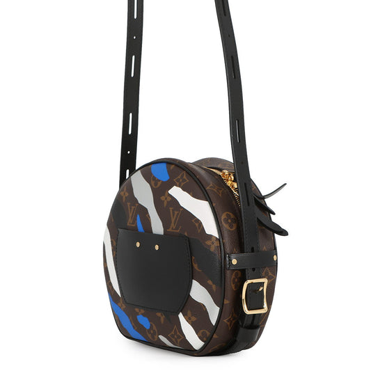 LOUIS VUITTON Boite Chapeau Souple Noir/Blue/WhiteM45095 Monogram