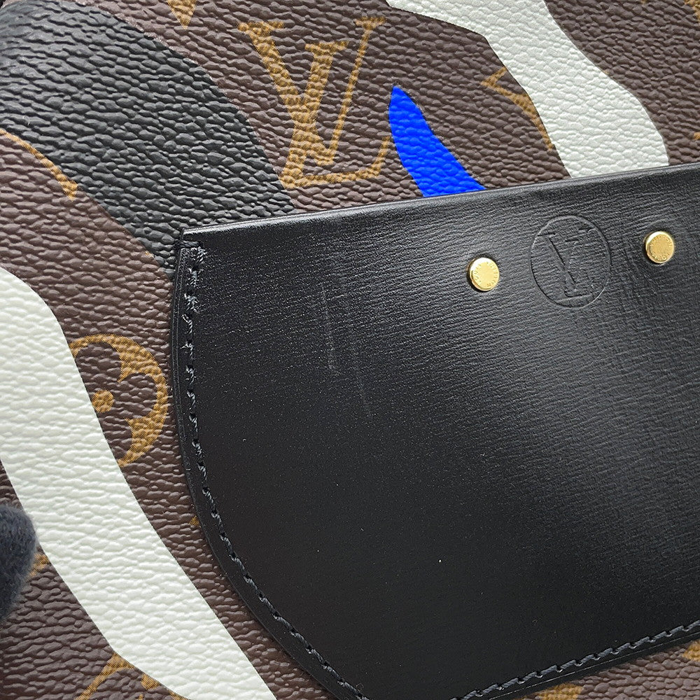 LOUIS VUITTON Boite Chapeau Souple Noir/Blue/WhiteM45095 Monogram