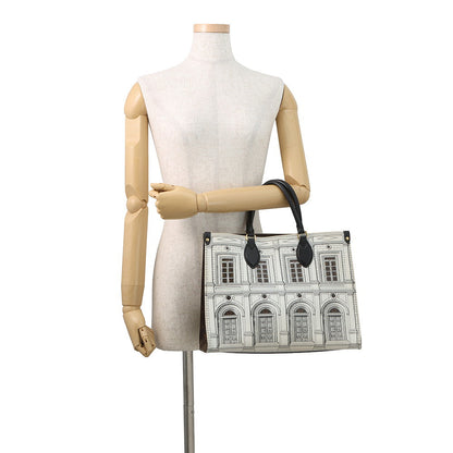 LOUIS VUITTON Onthego LV × Fornasetti Brown/WhiteM59264 Monogram Size MM