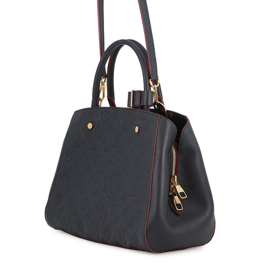 LOUIS VUITTON Montaigne Marine RougeM42746 Monogram Empreinte Leather Size MM