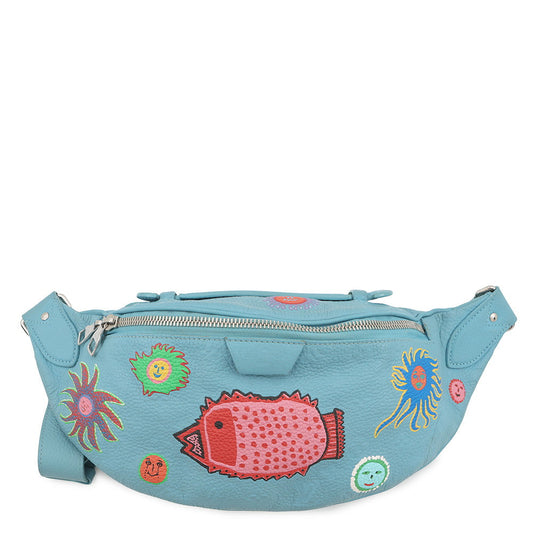 LOUIS VUITTON LVxYK Maxi Bumbag Blue/MulticolorM21715 Monogram・Taurillon