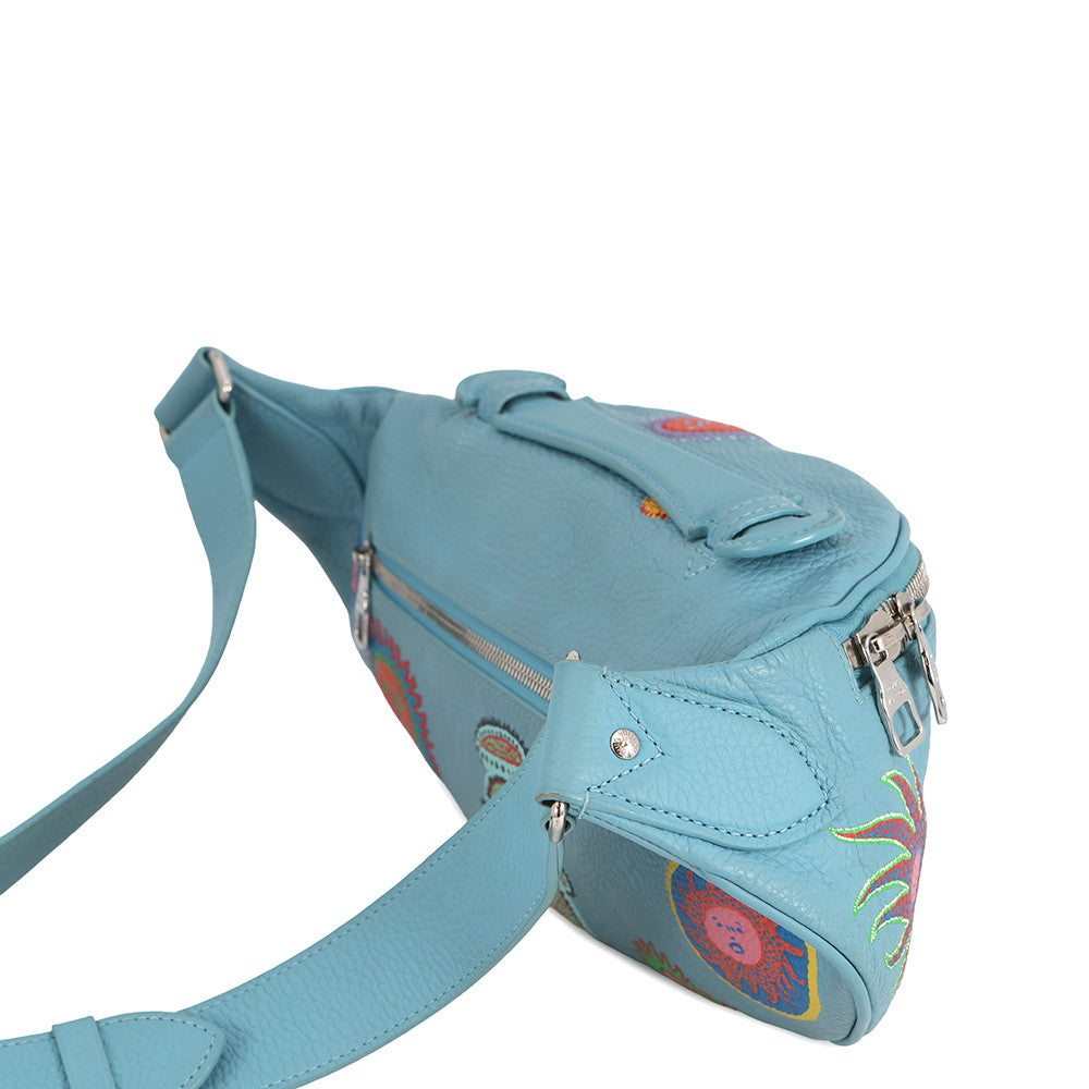 LOUIS VUITTON LVxYK Maxi Bumbag Blue/MulticolorM21715 Monogram・Taurillon