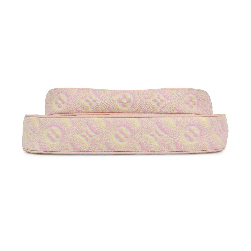 LOUIS VUITTON Murty Pochette Accessoires Pink/YellowM46093 Monogram Empreinte Leather