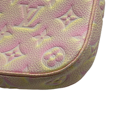 LOUIS VUITTON Murty Pochette Accessoires Pink/YellowM46093 Monogram Empreinte Leather