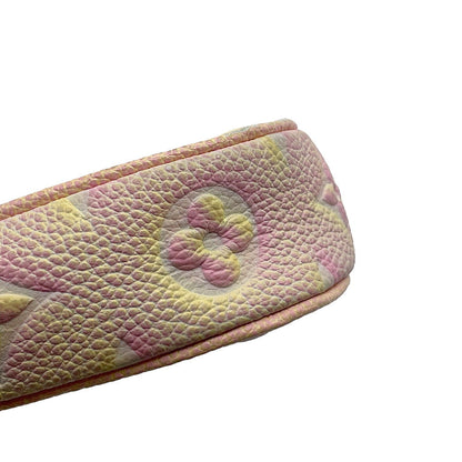 LOUIS VUITTON Murty Pochette Accessoires Pink/YellowM46093 Monogram Empreinte Leather