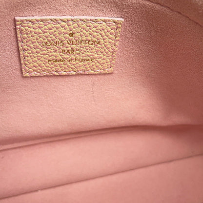 LOUIS VUITTON Murty Pochette Accessoires Pink/YellowM46093 Monogram Empreinte Leather