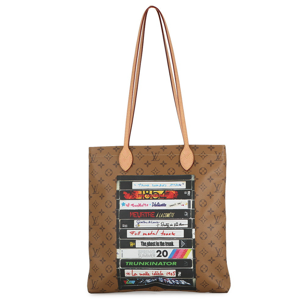 LOUIS VUITTON Carry it Noir/BrownM45198 Monogram Reverse Canvas Video Print