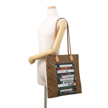 LOUIS VUITTON Carry it Noir/BrownM45198 Monogram Reverse Canvas Video Print