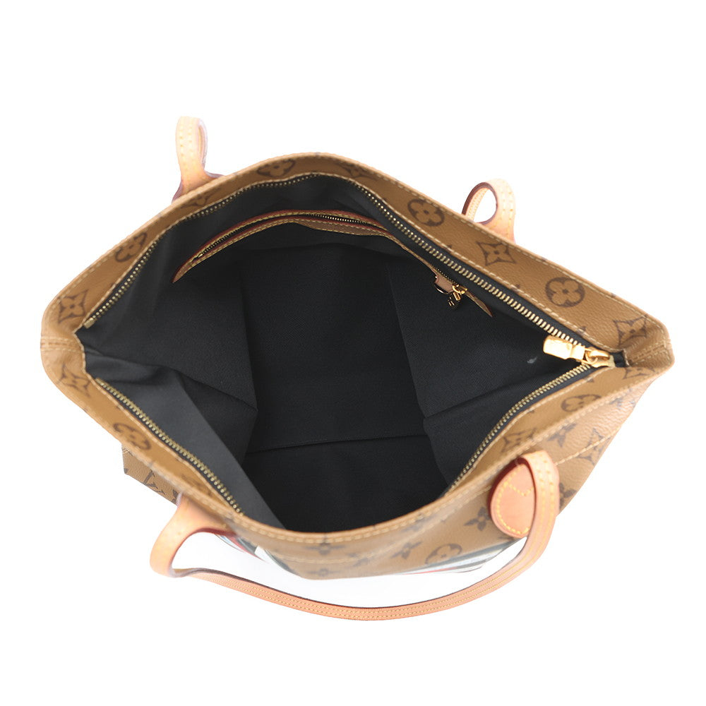 LOUIS VUITTON Carry it Noir/BrownM45198 Monogram Reverse Canvas Video Print