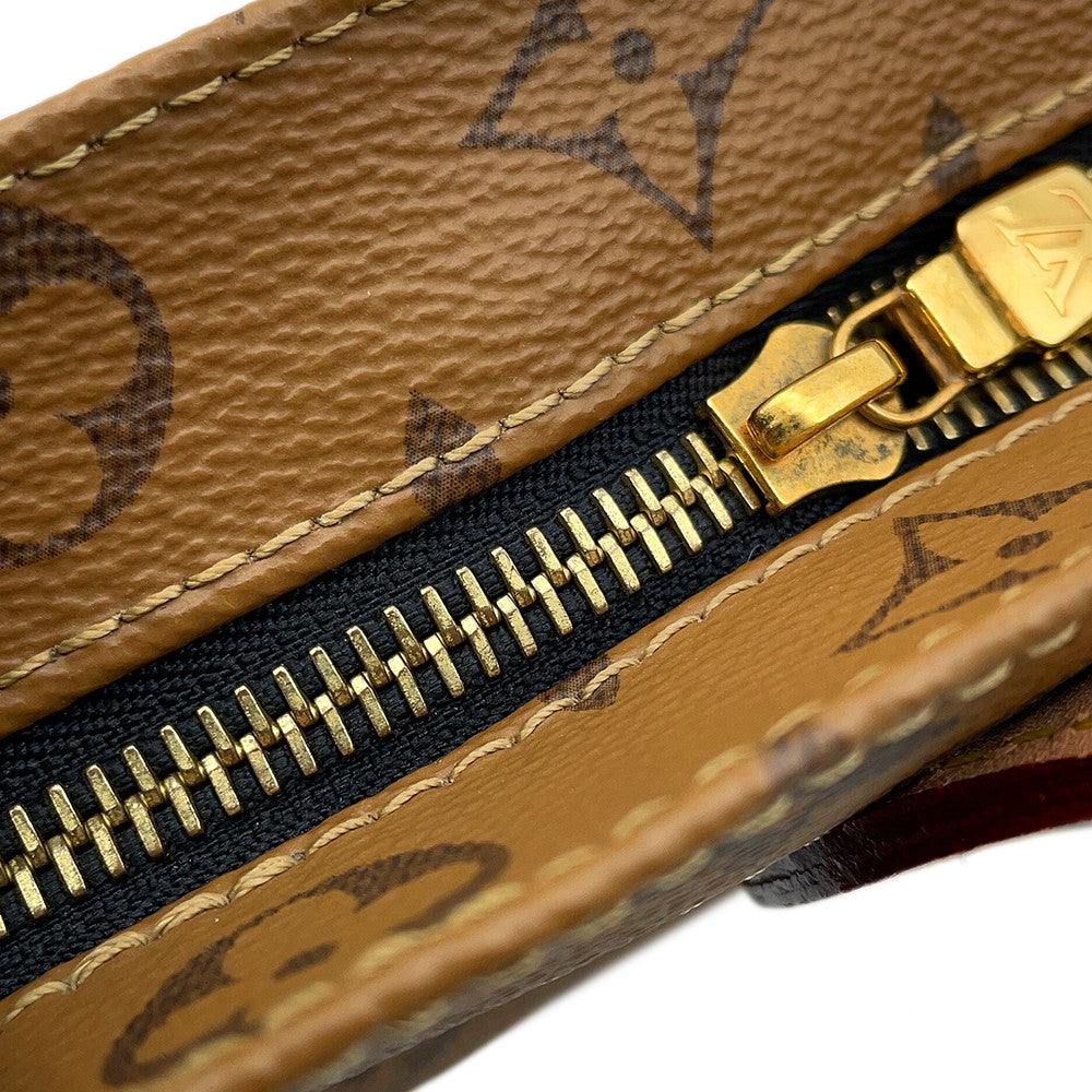 LOUIS VUITTON Carry it Noir/BrownM45198 Monogram Reverse Canvas Video Print
