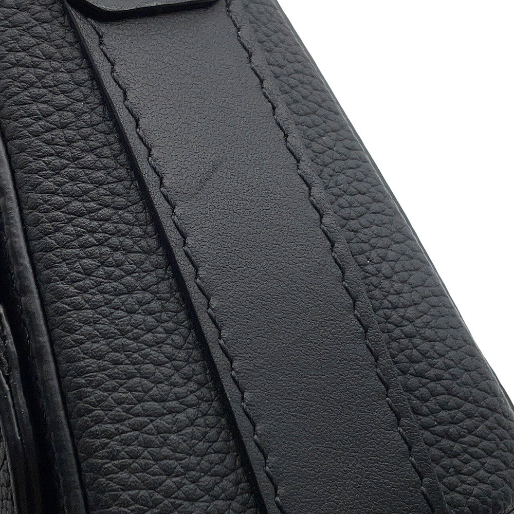 LOUIS VUITTON takeoff messenger NoirM24769 Cowhide Leather LV Aerogram Size PM