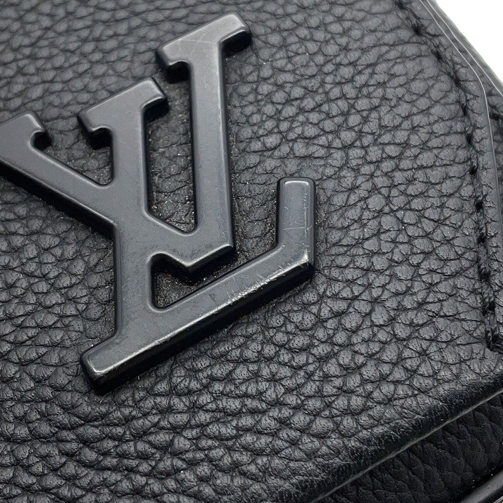 LOUIS VUITTON takeoff messenger NoirM24769 Cowhide Leather LV Aerogram Size PM