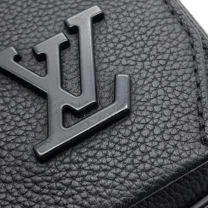 LOUIS VUITTON takeoff messenger NoirM24769 Cowhide Leather LV Aerogram Size PM
