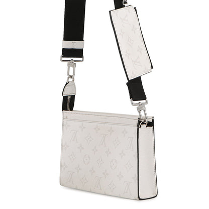 LOUIS VUITTON Gaston Wearable Wallet Taigarama Optical WhiteM30935 Monogram Taiga Leather