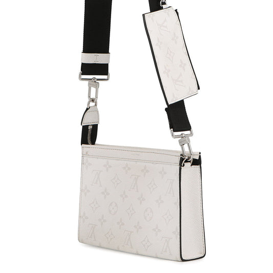 LOUIS VUITTON Gaston Wearable Wallet Taigarama Optical WhiteM30935 Monogram Taiga Leather