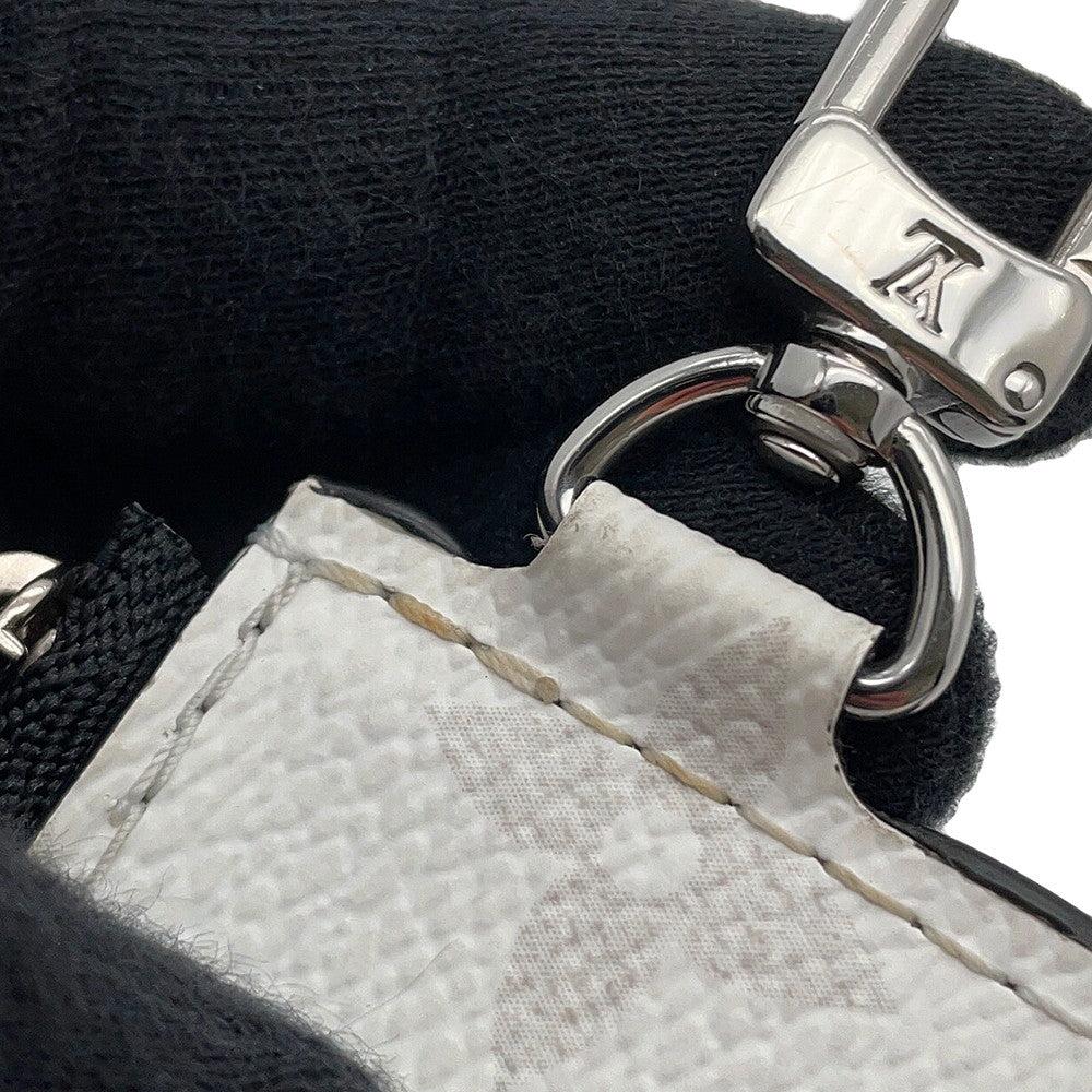 LOUIS VUITTON Gaston Wearable Wallet Taigarama Optical WhiteM30935 Monogram Taiga Leather