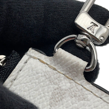 LOUIS VUITTON Gaston Wearable Wallet Taigarama Optical WhiteM30935 Monogram Taiga Leather