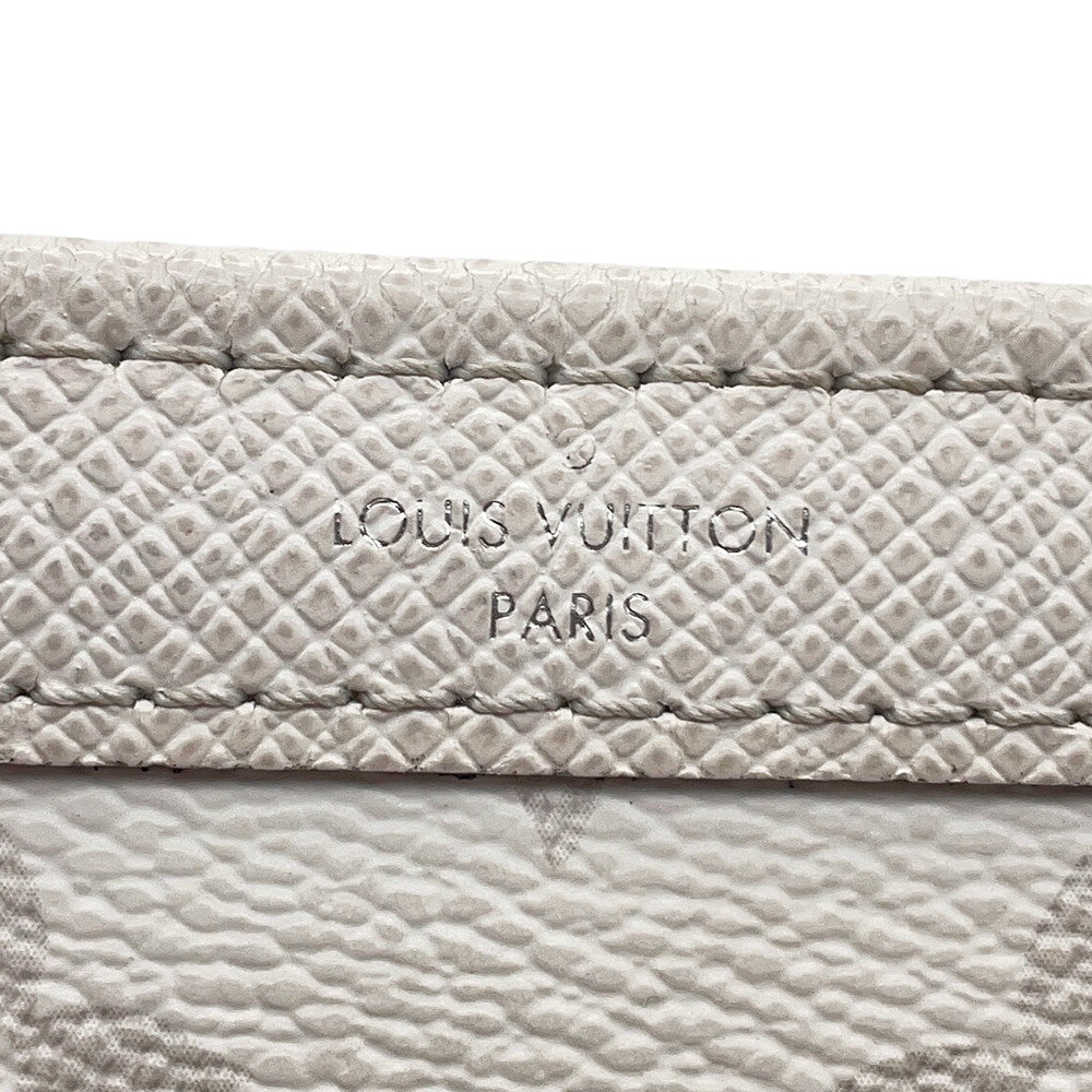 LOUIS VUITTON Gaston Wearable Wallet Taigarama Optical WhiteM30935 Monogram Taiga Leather