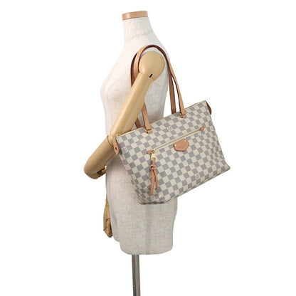 LOUIS VUITTON Iena PinkN44039 Damier Azur Size PM