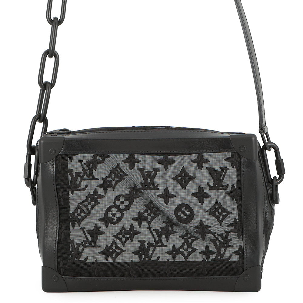 LOUIS VUITTON Soft Trunk NoirM53964 Monogram Mesh Leather