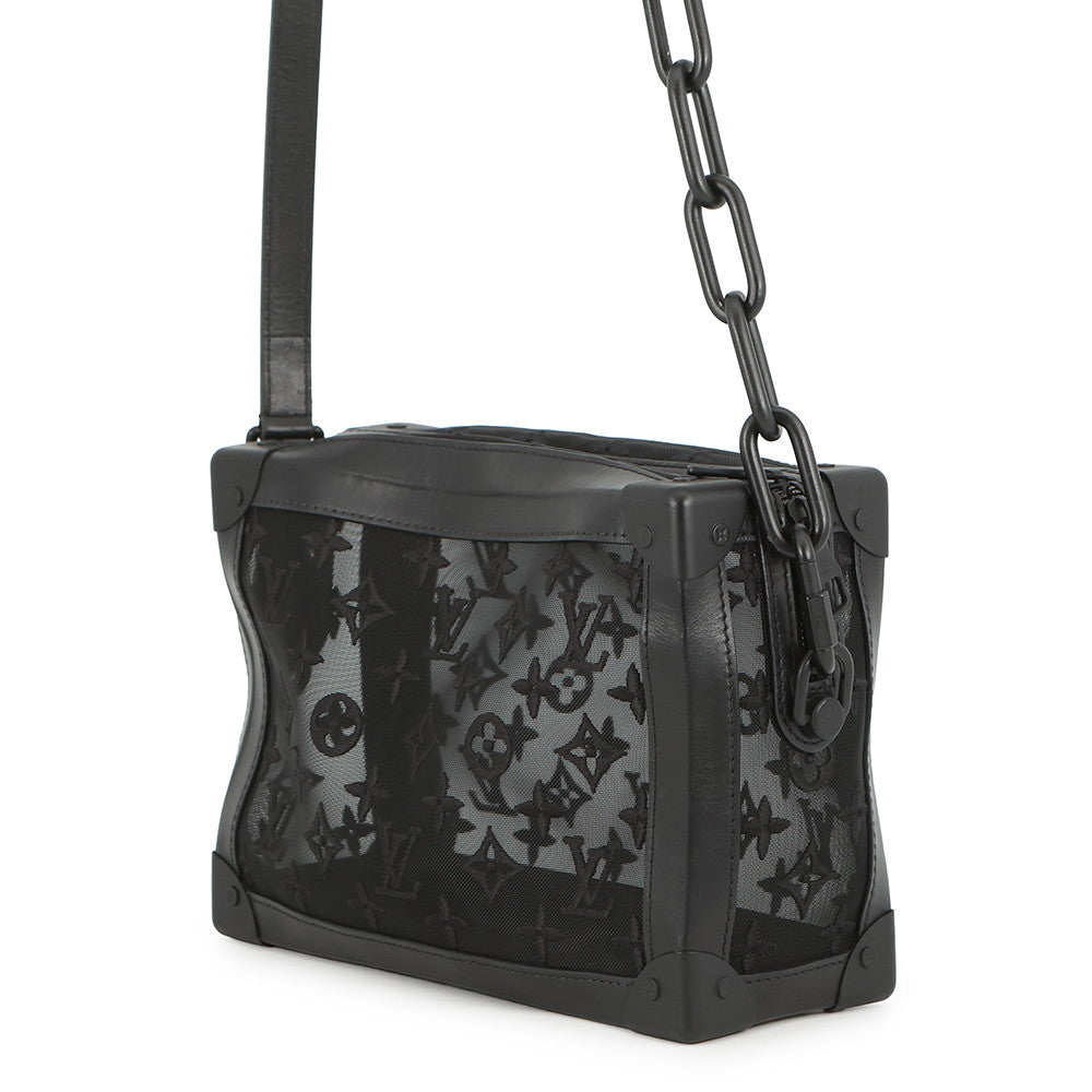LOUIS VUITTON Soft Trunk NoirM53964 Monogram Mesh Leather