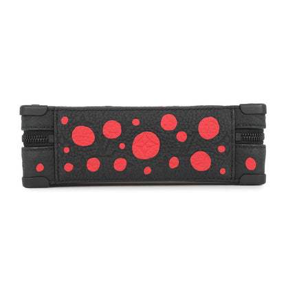 LOUIS VUITTON LV × YK Soft Trunk Wallet Noir/RedM81905 Monogram・Taurillon Infinity Dot
