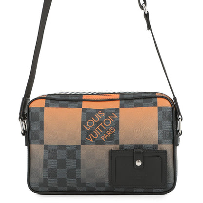 LOUIS VUITTON Alpha Messenger Noir/Volcano OrangeN40421 Damier Graphite Giant