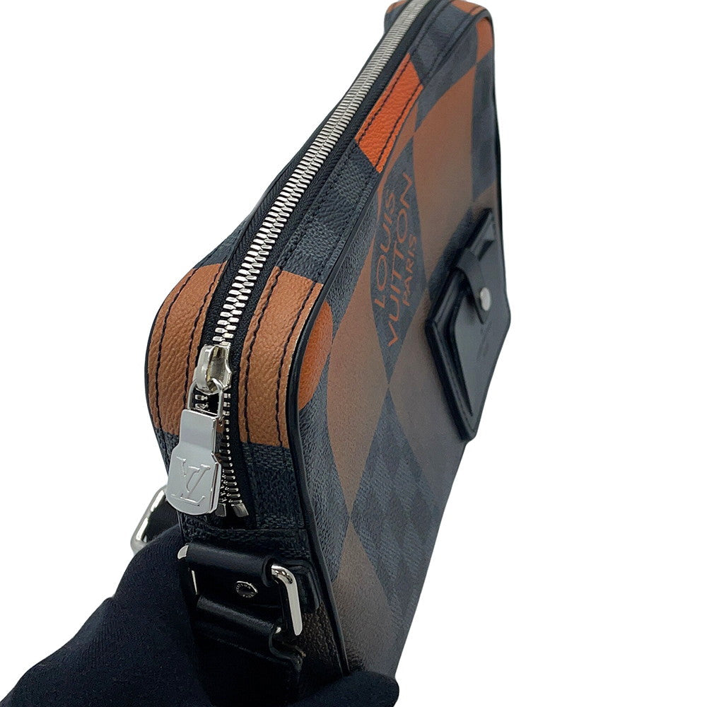 LOUIS VUITTON Alpha Messenger Noir/Volcano OrangeN40421 Damier Graphite Giant