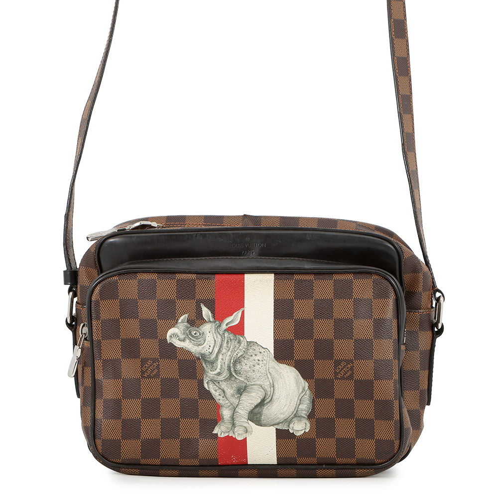 LOUIS VUITTON Nile/Chapman Brothers Collaboration Dark BrownN42704 Damier Ebene Canvas Size PM