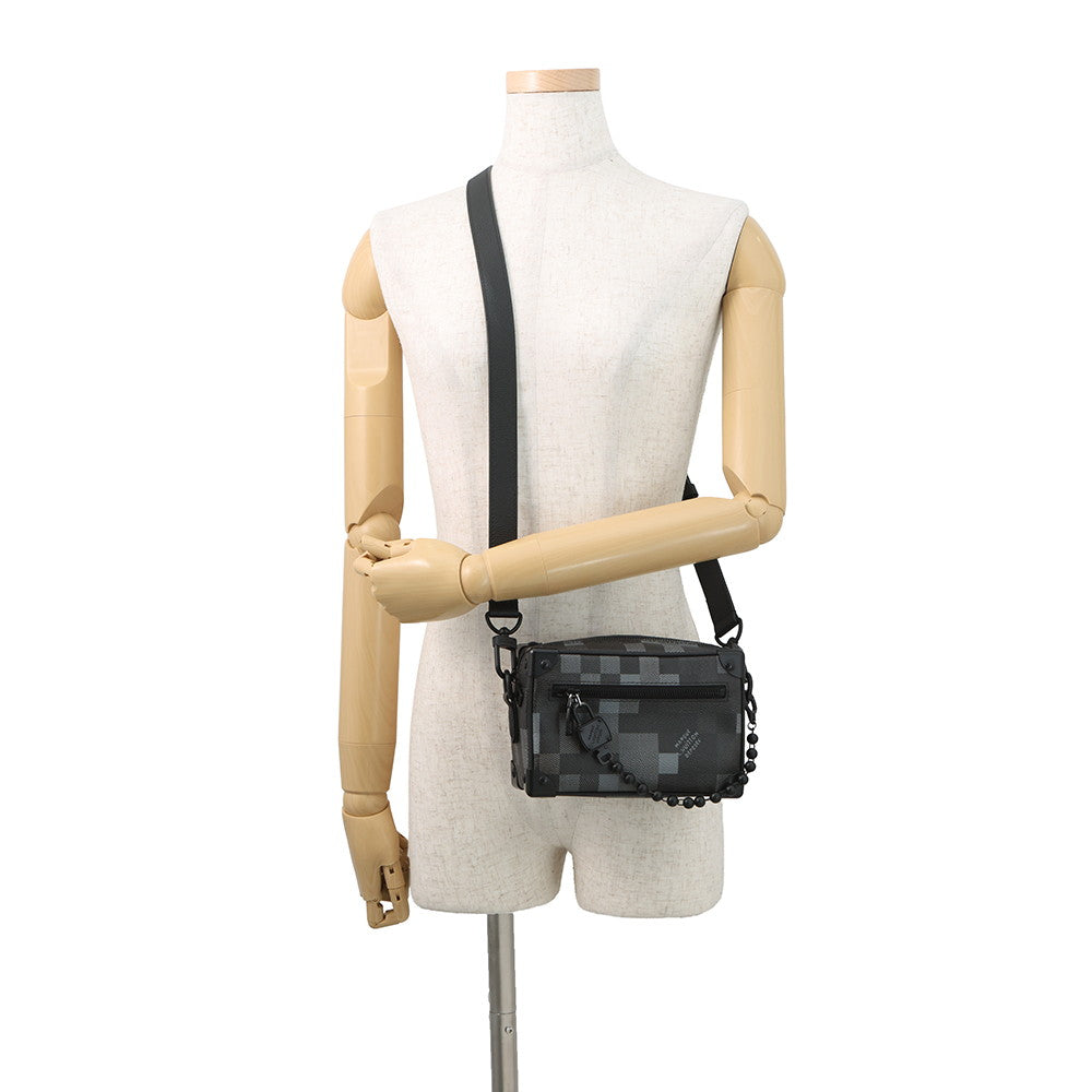 LOUIS VUITTON Mini Soft Trunk NoirM14922 Damouflage Black
