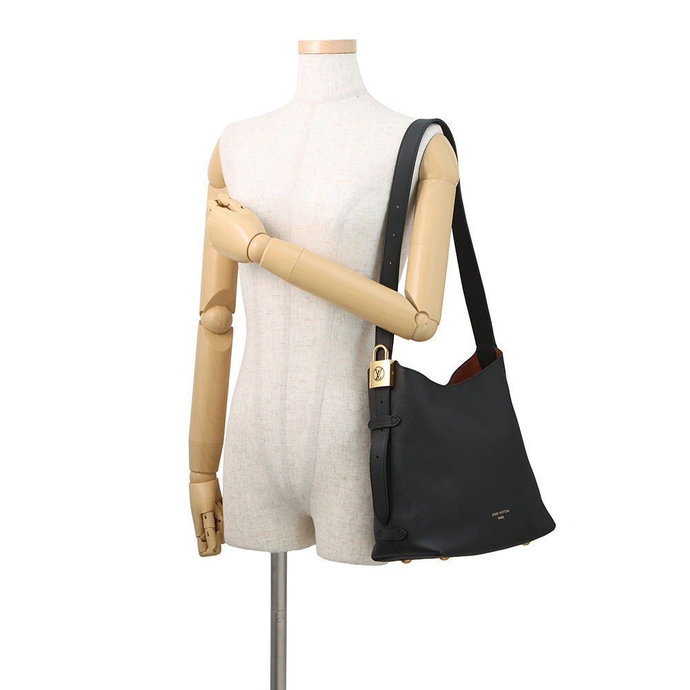LOUIS VUITTON Lowkey Hobo NoirM25352 Calf Leather Size PM