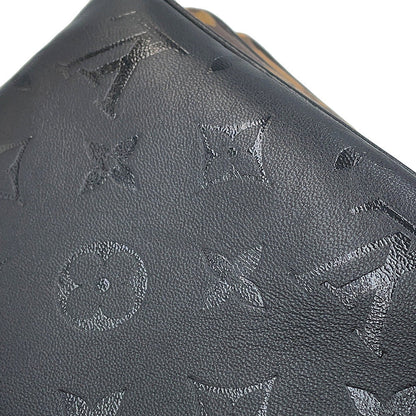 LOUIS VUITTON Pochette・LV3 Noir/BrownM45412 Monogram Monogram Reverse Canvas Lambskin