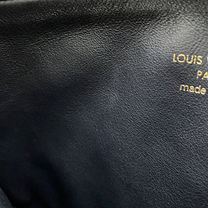 LOUIS VUITTON Pochette・LV3 Noir/BrownM45412 Monogram Monogram Reverse Canvas Lambskin