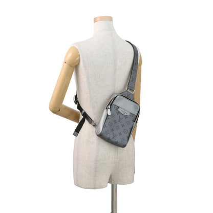 LOUIS VUITTON Outdoor sling bag SilverM30833 Monogram Taigarama
