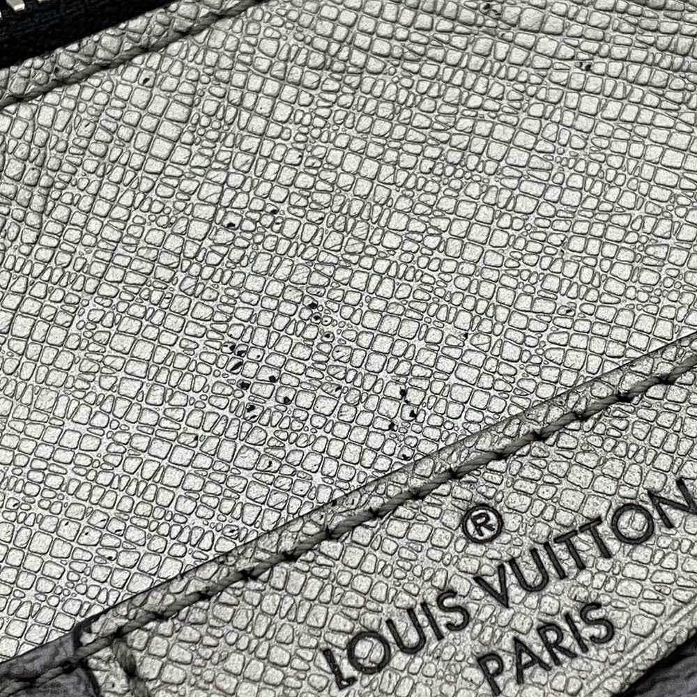 LOUIS VUITTON Outdoor sling bag SilverM30833 Monogram Taigarama