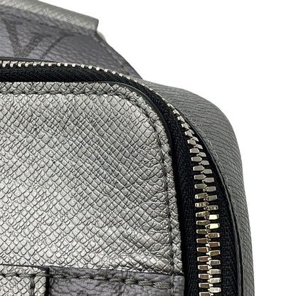LOUIS VUITTON Outdoor sling bag SilverM30833 Monogram Taigarama