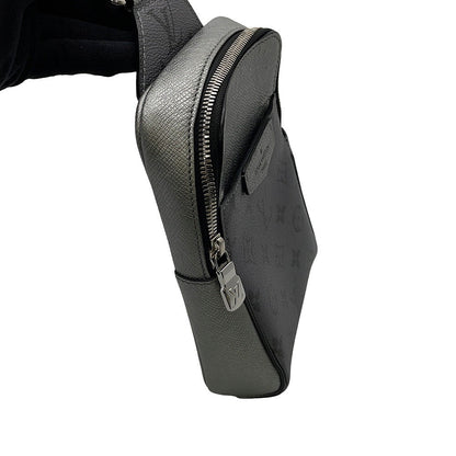 LOUIS VUITTON Outdoor sling bag SilverM30833 Monogram Taigarama