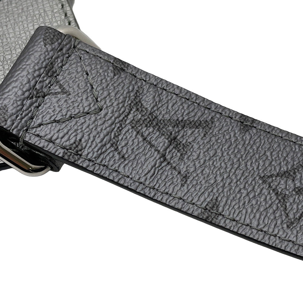 LOUIS VUITTON Outdoor sling bag SilverM30833 Monogram Taigarama