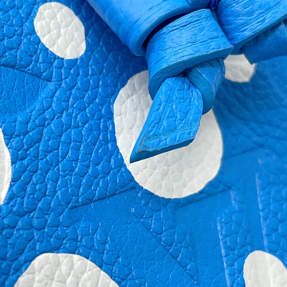 LOUIS VUITTON LV × YK Nano Noe Blue/WhiteM81985 Monogram Empreinte Leather Infinity Dot