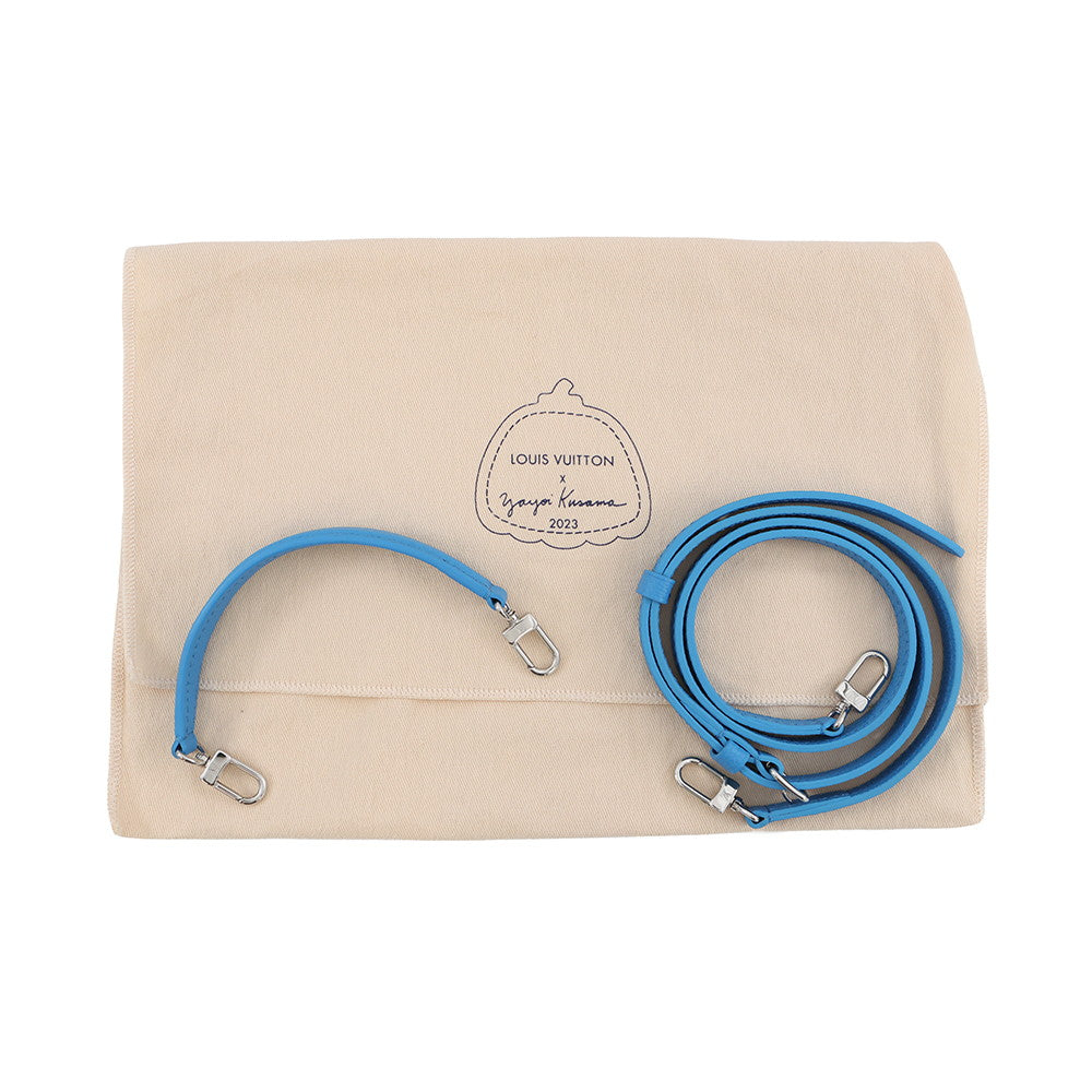 LOUIS VUITTON LV × YK Nano Noe Blue/WhiteM81985 Monogram Empreinte Leather Infinity Dot