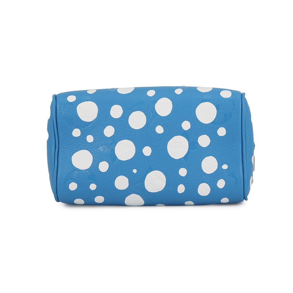 LOUIS VUITTON LVxYK Speedy Bandouliere Blue/WhiteM46425 Monogram Empreinte Leather Infinity Dot Size 20