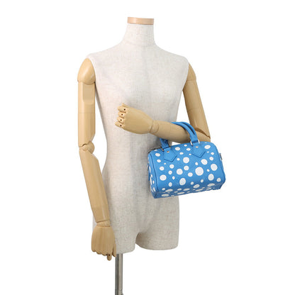LOUIS VUITTON LVxYK Speedy Bandouliere Blue/WhiteM46425 Monogram Empreinte Leather Infinity Dot Size 20